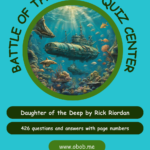 A poster of the battle of the deep quiz center.