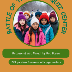 Quizlet – Because of Mr. Terupt by Rob Buyea