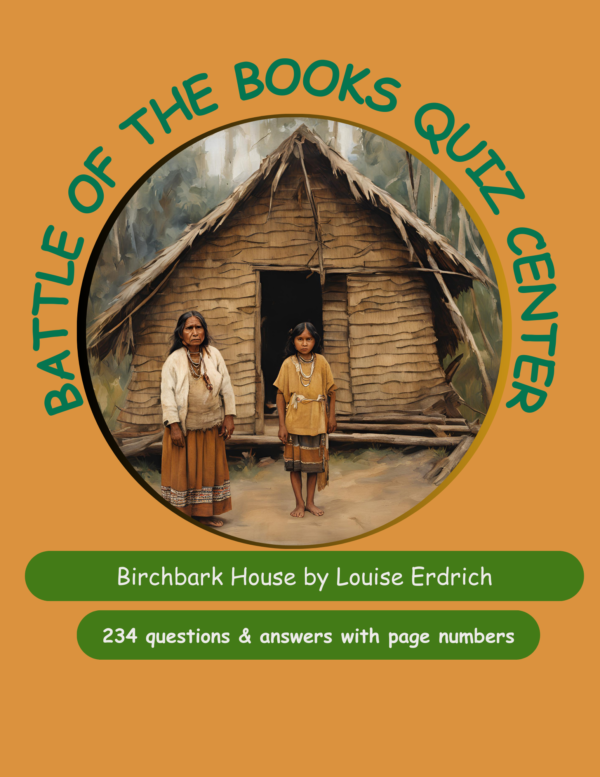 A picture of the cover of the book battle of the books quiz center.