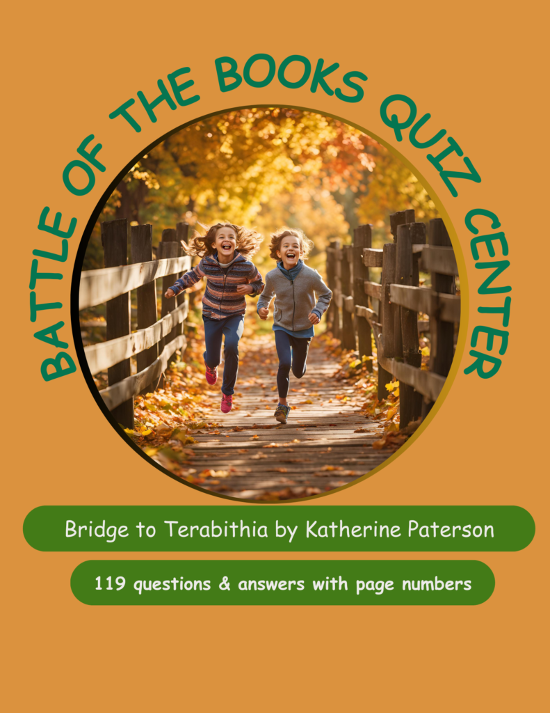 Bridge to Terabithia by Katherine Paterson - Battle of the Books Quiz ...