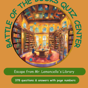 Quizlet – Escape from Mr. Lemoncello’s Library by Chris Grabenstein